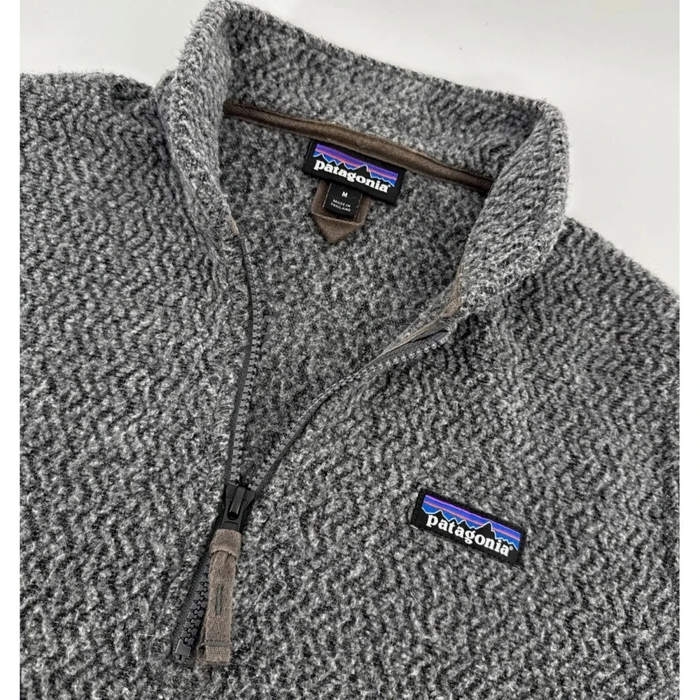 Patagonia Better Sweater Woolyester‎ 1/4 Zip Women's M Gray Fleece Pullover